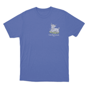 Cute But Cursed Lamb Unisex T Shirt Blue