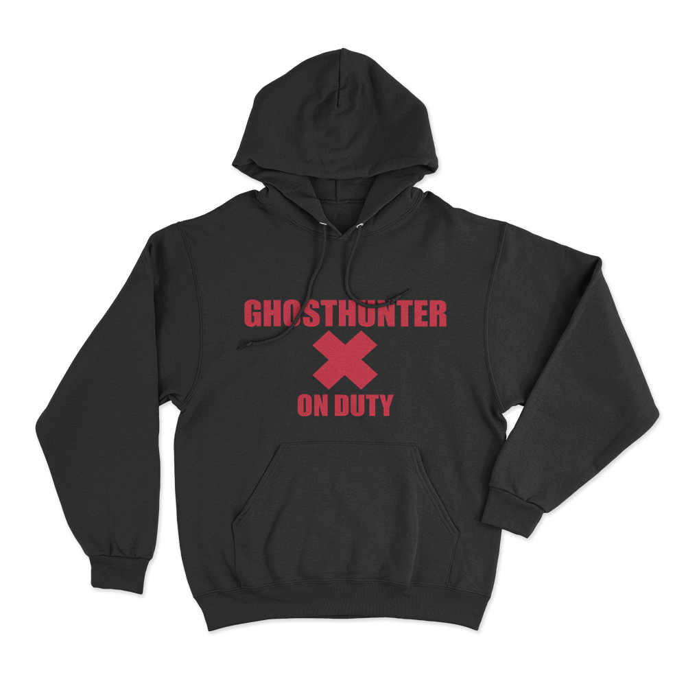 Ghosthunter On Duty Unisex Hoodie Black Ghosthunter On Duty Unisex Hoodie Black