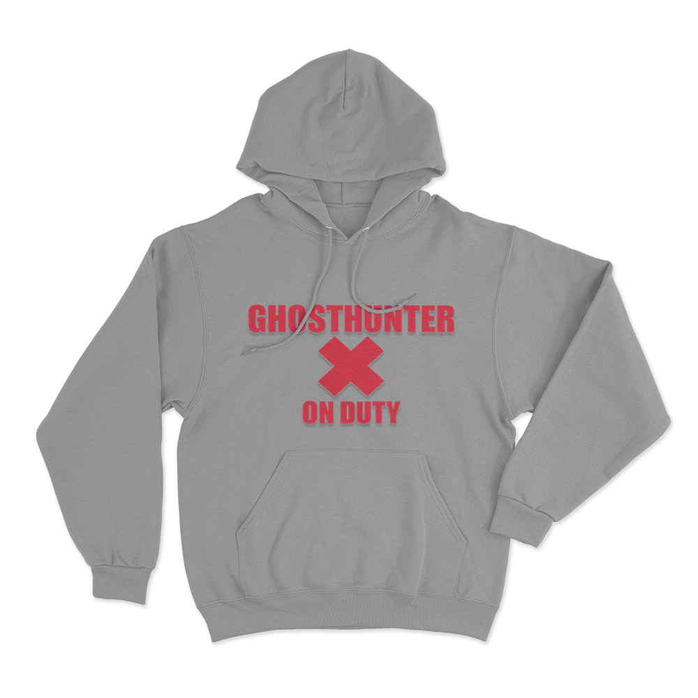 Ghosthunter On Duty Unisex Hoodie Grey Ghosthunter On Duty Unisex Hoodie Grey