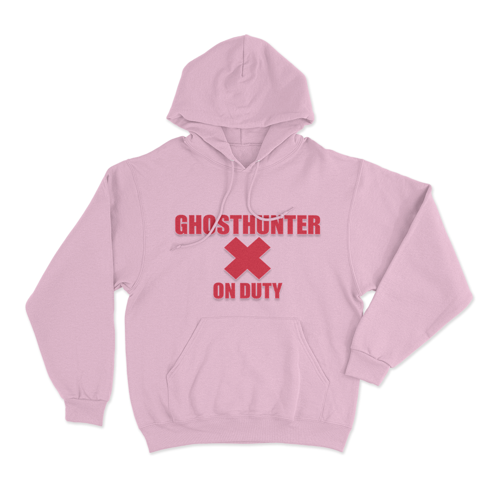 Ghosthunter On Duty Unisex Hoodie Pink Ghosthunter On Duty Unisex Hoodie Pink