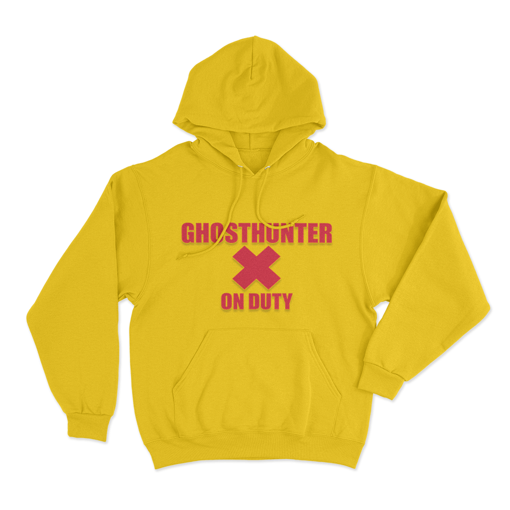 Ghosthunter On Duty Unisex Hoodie Yellow Ghosthunter On Duty Unisex Hoodie Yellow
