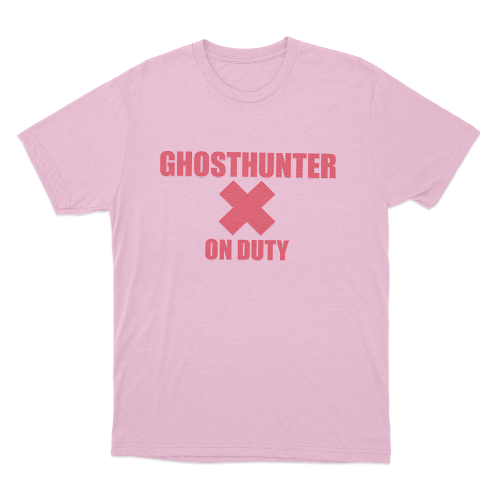 Ghosthunter On Duty Unisex T Shirt Pink Ghosthunter On Duty Unisex T Shirt Pink
