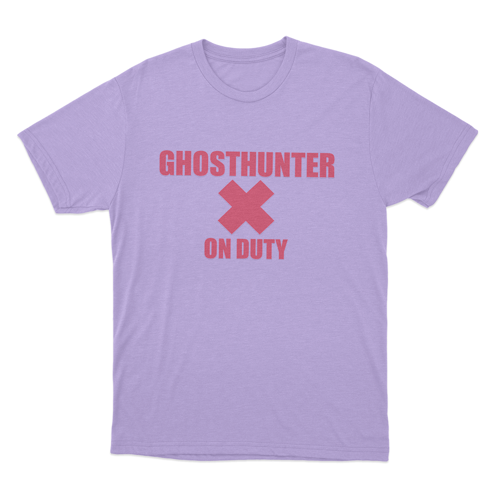 Ghosthunter On Duty Unisex T Shirt Purple Ghosthunter On Duty Unisex T Shirt Purple