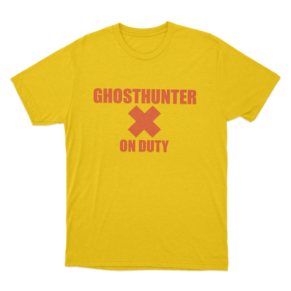 Ghosthunter On Duty Unisex T Shirt Yellow Ghosthunter On Duty Unisex T Shirt Yellow