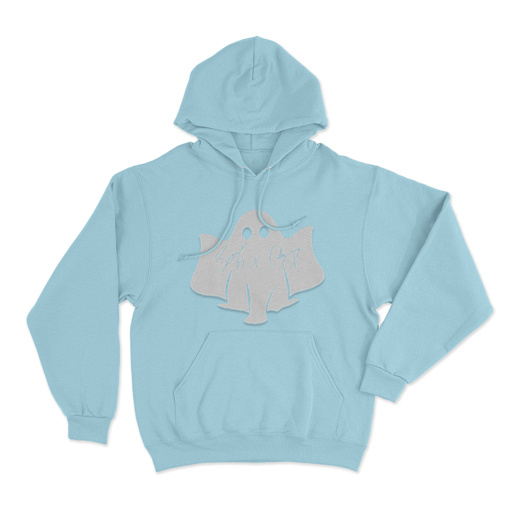 Sam And Colby Ghost Unisex Hoodie Sky Blue Sam And Colby Ghost Unisex Hoodie Sky Blue