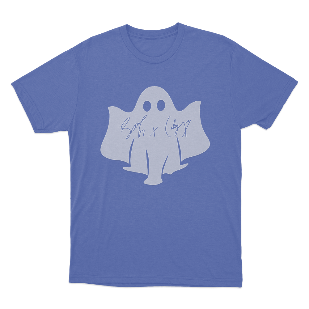 Sam And Colby Ghost Unisex T Shirt Blue Sam And Colby Ghost Unisex T Shirt Blue