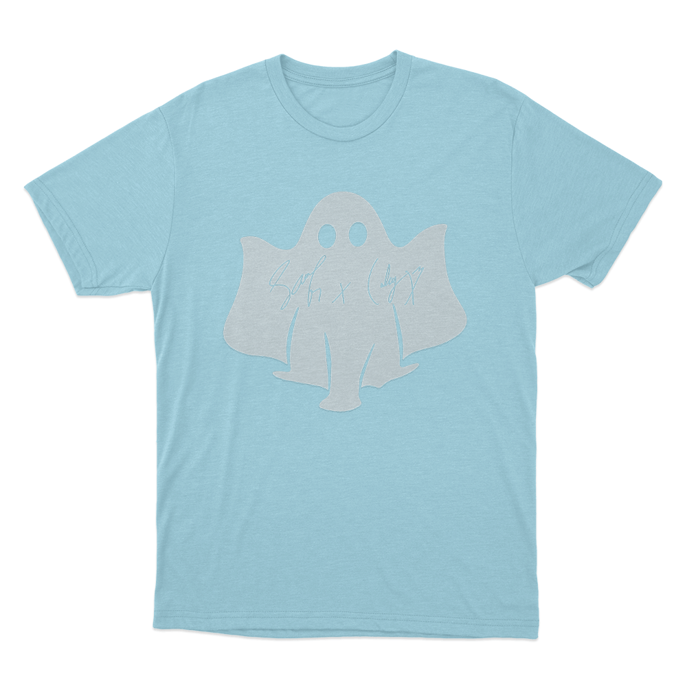 Sam And Colby Ghost Unisex T Shirt Sky Blue Sam And Colby Ghost Unisex T Shirt Sky Blue