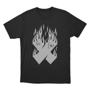 Sam And Colby X Flames Autographed Unisex T Shirt Black