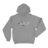 Xplr Bat And Butterfly Unisex Hoodie Grey