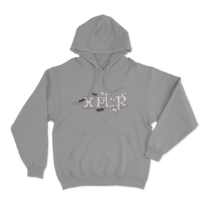 Xplr Bat And Butterfly Unisex Hoodie Grey