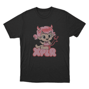 Xplr Devil Mascot Unisex T Shirt Black