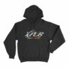 Xplr Rose Floral Logo Unisex Hoodie Black
