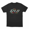 Xplr Rose Floral Logo Unisex T Shirt Black