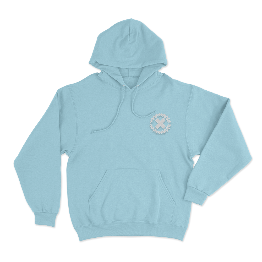 Xplr X Logo Unisex Hoodie Sky Blue Xplr X Logo Unisex Hoodie Sky Blue
